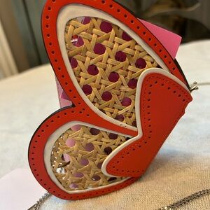 Kate spade wing it coin purse with gold chain